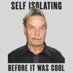 Self Isolating - 9cm Square Hardback Drinks Coaster Design