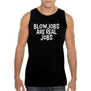 Blowjobs Are Real Jobs - GD12 Softstyle® Adult Tank Top Thumbnail
