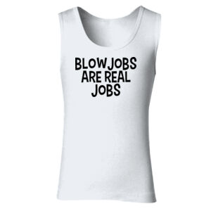 Blowjobs Are Real Jobs - GD77 Softstyle® Ladies' Tank Top Thumbnail