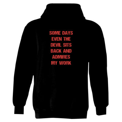 Devil  Admires My Work - Heavy Blend™ Adult Hooded Sweatshirt Thumbnail