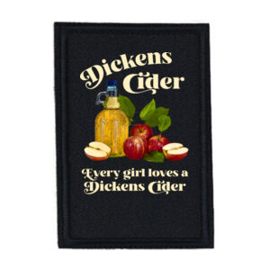 Dickens Cider - PR01 Portrait 8cm x 12cm Rectangle Sew-On Patch Thumbnail