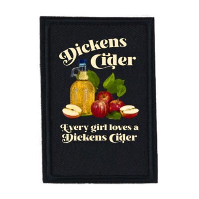 Dickens Cider - PR01 Portrait 8cm x 12cm Rectangle Sew-On Patch Thumbnail