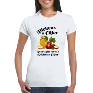 Dickens Cider - GD72 Softstyle® Ladies' T-Shirt Thumbnail