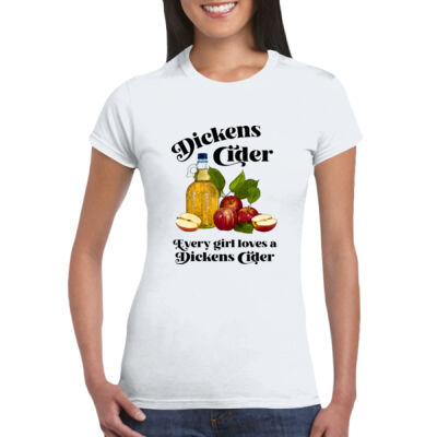 Dickens Cider - GD72 Softstyle® Ladies' T-Shirt Thumbnail