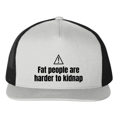 Fat People Are Harder To Kidnap - B645 Vintage Snapback Trucker Thumbnail