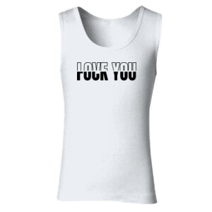 Love You Fuck You - GD77 Softstyle® Ladies' Tank Top Thumbnail