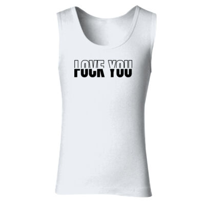 Love You Fuck You - GD77 Softstyle® Ladies' Tank Top Thumbnail