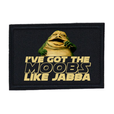 Moobs Like Jabba - PR01 Landscape 12cm x 8cm Rectangle Sew-On Patch Thumbnail