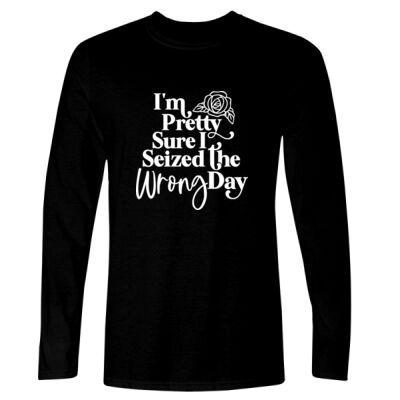 Seized The Wrong Day - GD11 Softstyle® Adult Long Sleeve T-Shirt Thumbnail