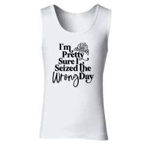 Seized The Wrong Day - GD77 Softstyle® Ladies' Tank Top Thumbnail