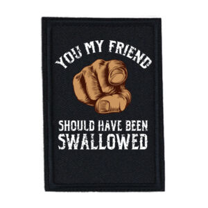 Should Have Been Swallowed - PR01 Portrait 8cm x 12cm Rectangle Sew-On Patch Thumbnail