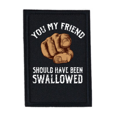 Should Have Been Swallowed - PR01 Portrait 8cm x 12cm Rectangle Sew-On Patch Thumbnail