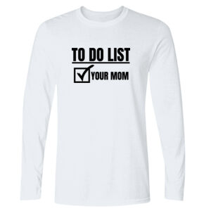 To Do List - GD11 Softstyle® Adult Long Sleeve T-Shirt Thumbnail