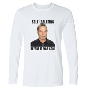 Self Isolating - GD11 Softstyle® Adult Long Sleeve T-Shirt Thumbnail