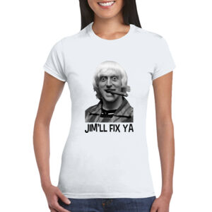 Jim'll Fix Ya - GD72 Softstyle® Ladies' T-Shirt Thumbnail