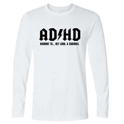 ADHD - Highway to... - GD11 Softstyle® Adult Long Sleeve T-Shirt Thumbnail