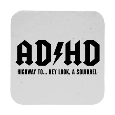 ADHD - Highway To... - 9cm Square Hardback Drinks Coaster Thumbnail