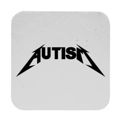 Autism Metallica - 9cm Square Hardback Drinks Coaster Thumbnail