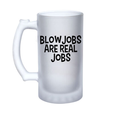 Blowjobs - 16oz Frosted Glass Beer Stein Thumbnail