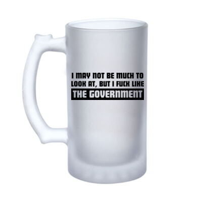 The Government - 16oz Frosted Glass Beer Stein Thumbnail