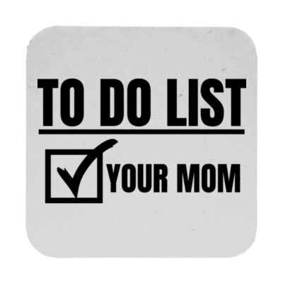 To Do List - 9cm Square Hardback Drinks Coaster Thumbnail