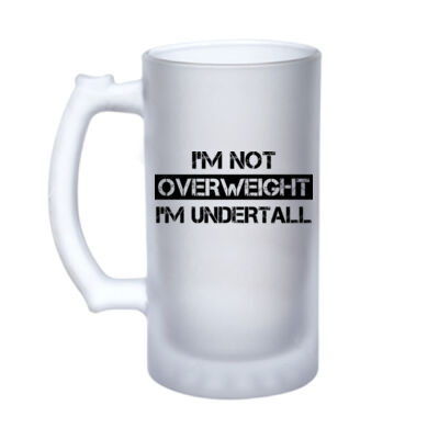 Undertall - 16oz Frosted Glass Beer Stein Thumbnail